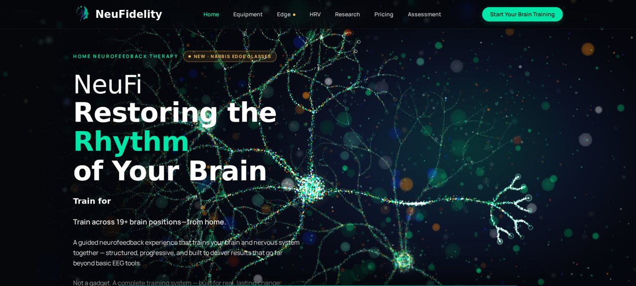 NeuFidelity.ai — NeuFi, home neurofeedback: Restoring the Rhythm of Your Brain